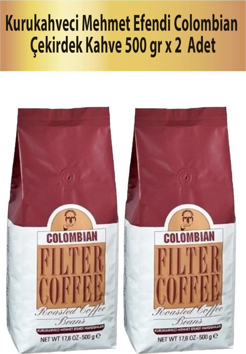 Colombian Çekirdek Kahve 500 gr x 2 Adet Türk Kahvesi