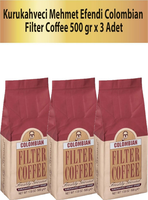 Colombian Filtre Kahve 500 gr x 3 Adet