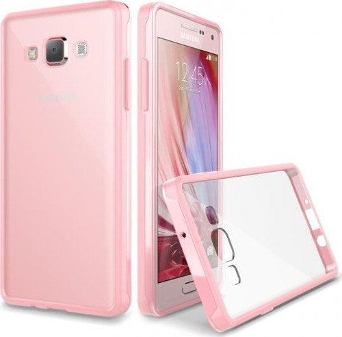VRS Galaxy A7 2015 ile Uyumlu Crystal Mixx Kılıf Baby Pink