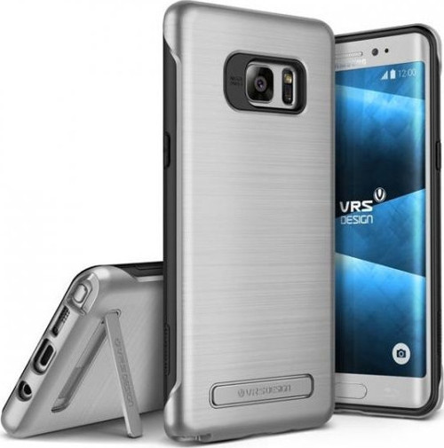 VRS Galaxy Note FE ile Uyumlu Duo Guard Kılıf Light Silver