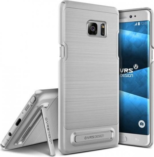 VRS Galaxy Note FE ile Uyumlu Simpli Lite Kılıf Light Silver