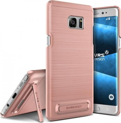 VRS Galaxy Note FE ile Uyumlu Simpli Lite Kılıf Rose Gold