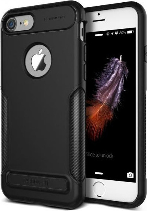 VRS iPhone 7 ile Uyumlu New Carbon Fit Kılıf Black