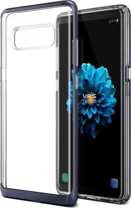 VRS Galaxy Note 8 ile Uyumlu Crystal Bumper Kılıf Orchid Gray