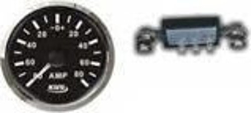 Ampermetre Ø52Mm Siyah 12/24V