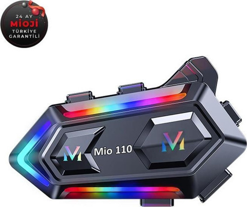 110 RGb 1000mah Ipx6 Motosiklet Kask İçin Bluetooth Intercom Kulaklık