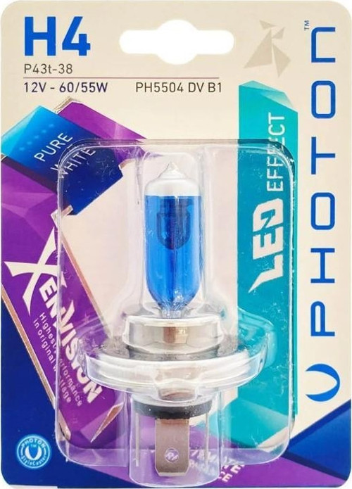 H4 12V 60/55W XEN VISION (TEKLİ BLİSTER)