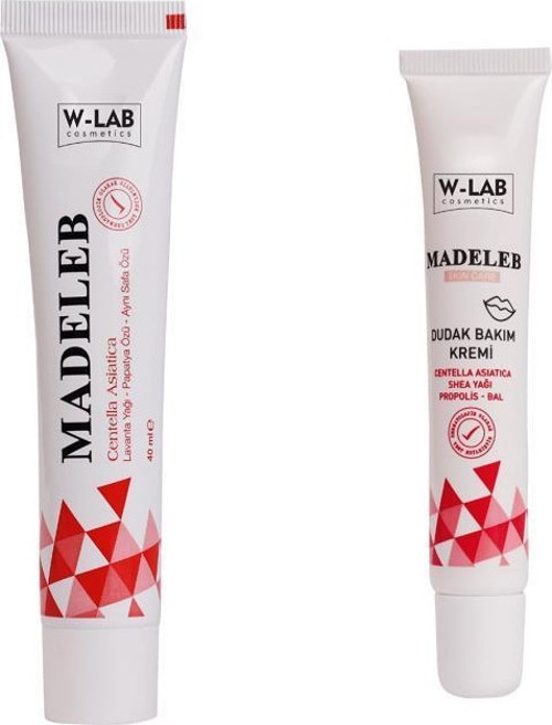 Madeleb Dudak Bakım Kremi + Madeleb Krem Set