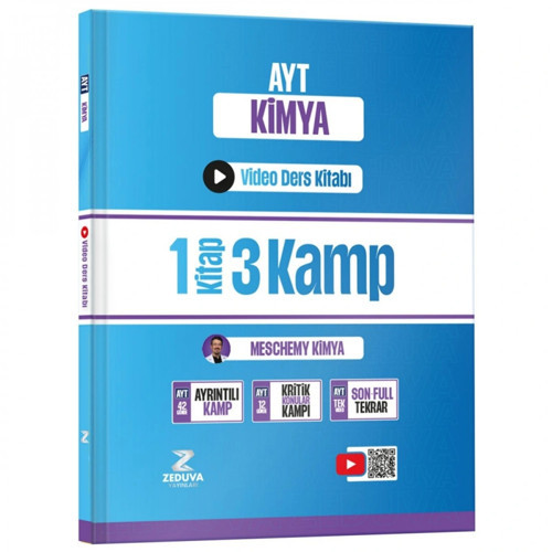 Zeduva Yayınları Meschemy Kimya AYT Kimya 1 Kitap 3 Kamp Video Ders Kitabı
