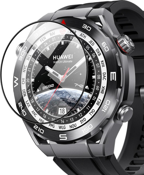 Huawei Watch Ultimate Tam Kaplayan Nano Cam Ekran Koruyucu Siyah