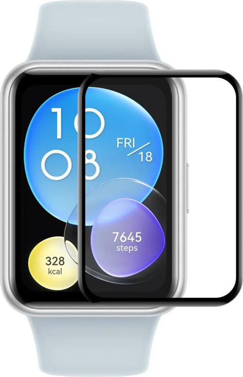 Huawei Watch Fit 2 Tam Kaplayan Nano Cam Ekran Koruyucu Siyah