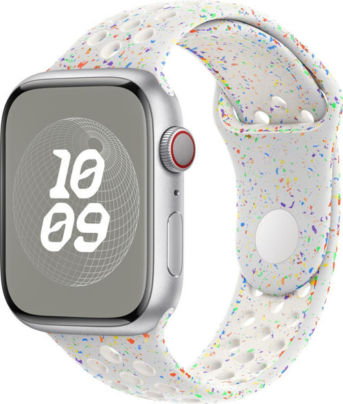 Apple Watch Series 7 41mm Kordon Flame Sport Band Beyaz