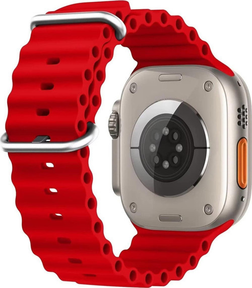 Apple Watch Ultra 2 Kordon Ocean Band Kırmızı