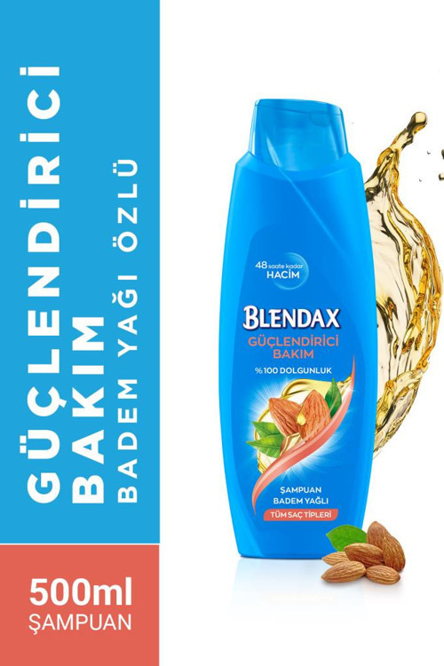 Güçlendirici Bakım Badem Yağı Özlü Şampuan 500 Ml