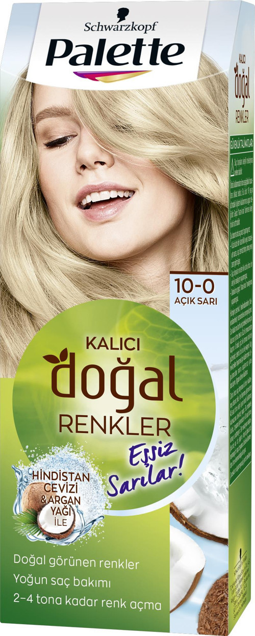 KALICI DOĞAL RENKLER SAÇ BOYASI 10-0 AÇIK PAPATYA