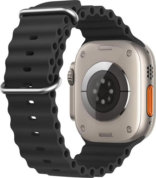 Apple Watch Series 7 45mm Kordon Ocean Band Siyah