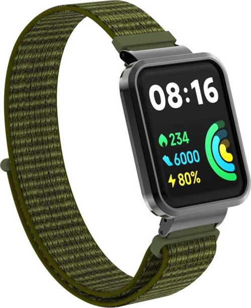 Xiaomi Redmi Watch 2 Lite Hasırlı Kordon Woven Sport Loop Yeşil