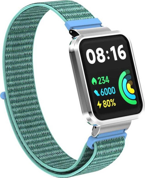 Xiaomi Redmi Watch 2 Lite Hasırlı Kordon Woven Sport Loop Su Yeşili