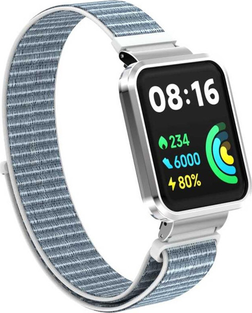 Xiaomi Redmi Watch 2 Lite Hasırlı Kordon Woven Sport Loop Beyaz