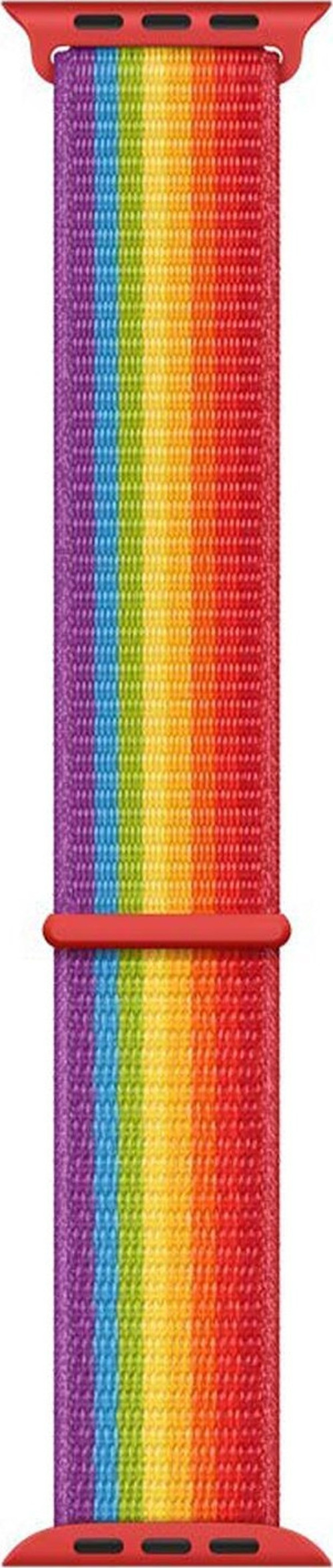 Apple Watch Series 9 41mm Hasırlı Kordon Woven Sport Loop Pride Edition