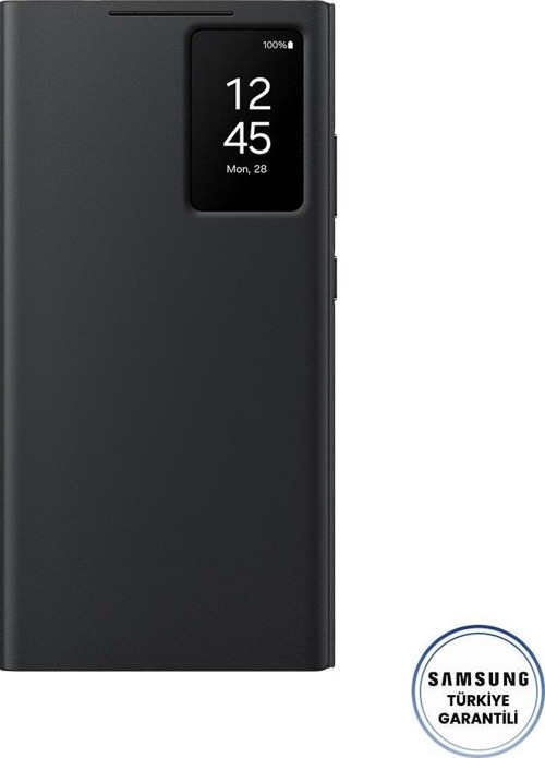 Galaxy S24 Ultra Akıllı Ekranlı Cüzdanlı Kılıf - Siyah (Samsung Türkiye Garantili)