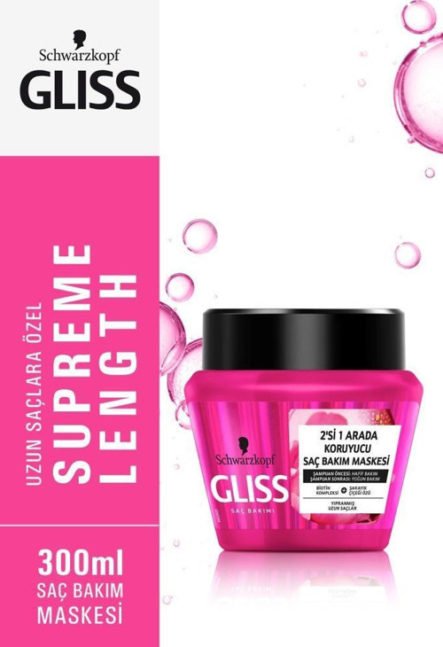 Schwarzkopf Gliss Supreme Length Saç Bakım Maskesi 300 ML