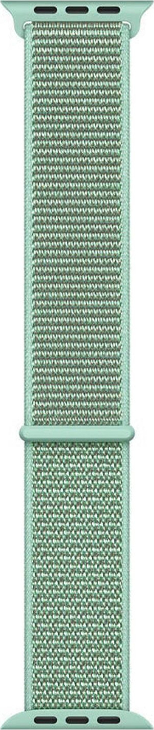 Apple Watch SE 2022 40mm Hasırlı Kordon Woven Sport Loop Yeşil