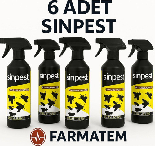 Kara Sinek Ve Haşere Ilacı 6 Adet 500Ml