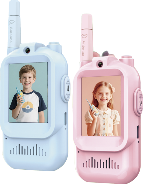 Çocuk Telsizi Video Walkie Talkie – Şarjlı Video İnterkom Oyuncak, 2’li Paket