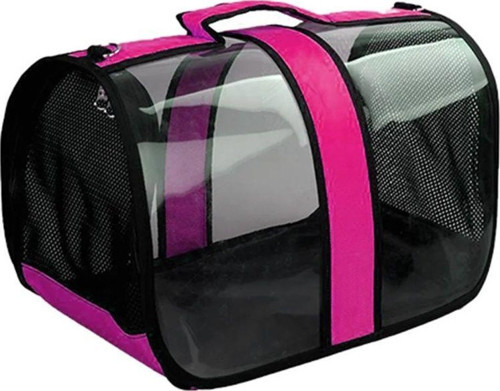 Flybag Kedi Köpek Şeffaf Taşıma Çantası, Pembe 25x26x44cm