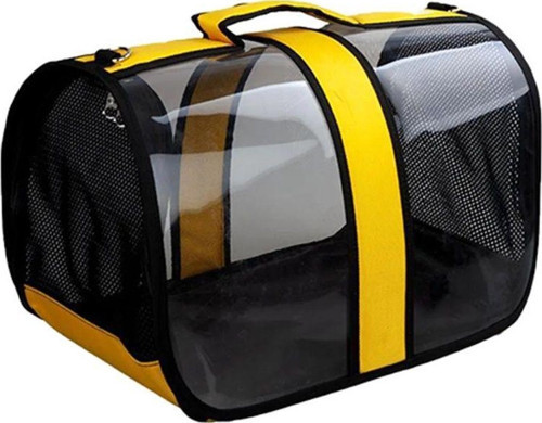 Flybag Kedi Köpek Şeffaf Taşıma Çantası, Sarı 25x26x44cm