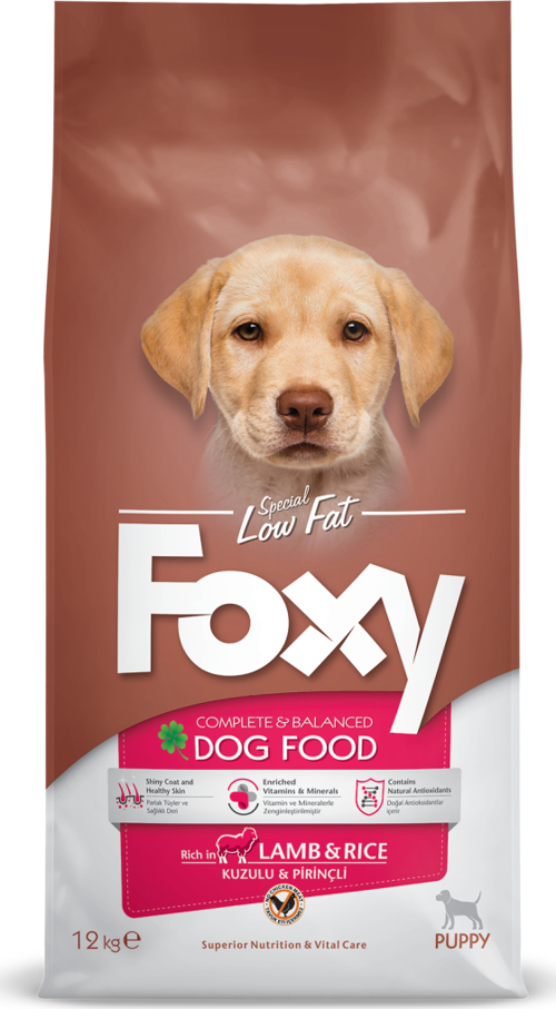 Foxy Kuzu Etli&Pirinçli Medium/Maxi Yavru Köpek Maması 12kg
