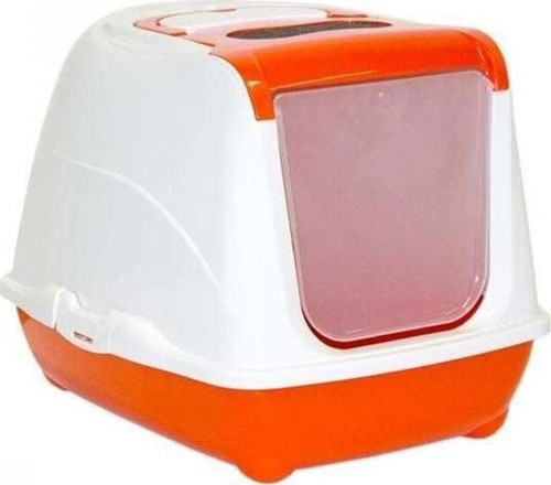Flip Kapalı Kedi Tuvaleti Turuncu 50 Cm