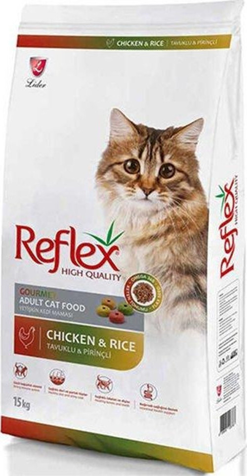 Adult Renkli Taneli Tavuklu Yetişkin Kedi Maması 15 Kg