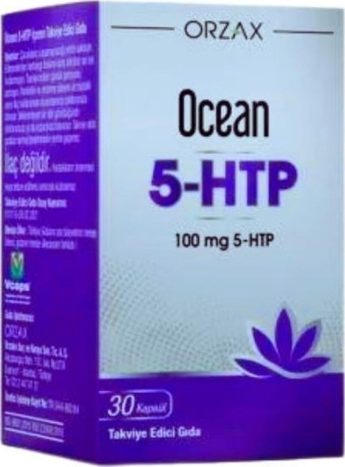 Ocean 5-HTP İçeren Takviye Edici Gıda 100mg 30 Kapsül
