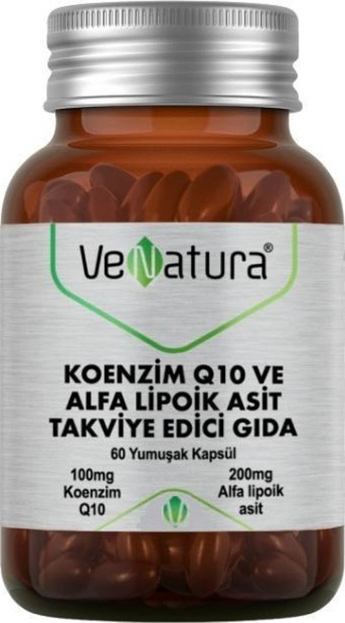 Koenzim Q10 ve Alfa Lipoik Asit Takviye Edici Gıda 60 Yumuşak Kapsül