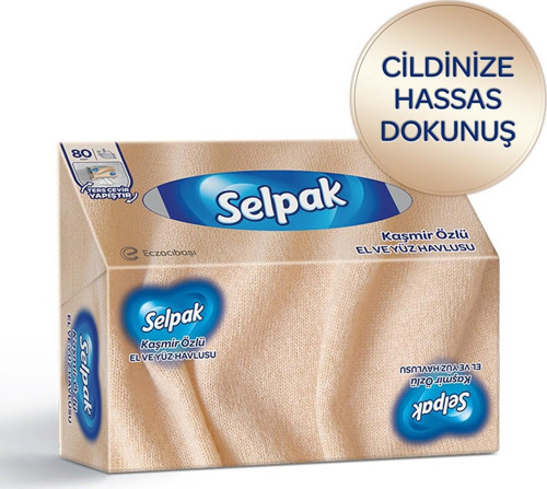 El ve Yüz Havlusu Kaşmir Özlü Kutulu 80 Yaprak