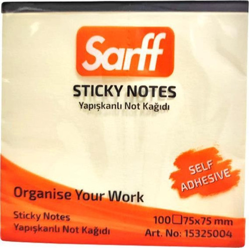 Yapışkanlı Not Kağıdı Sarı