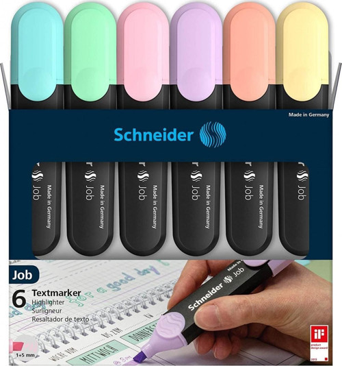 Job 150 Pastel Fosforlu Kalem 6'lı Set Orijinal Kutulu / 115097