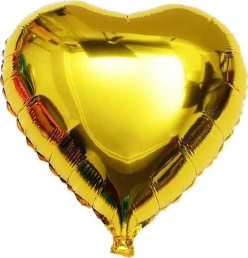 Parti Malzemesi Kalp Balon Folyo Sarı 60 cm 24 inç