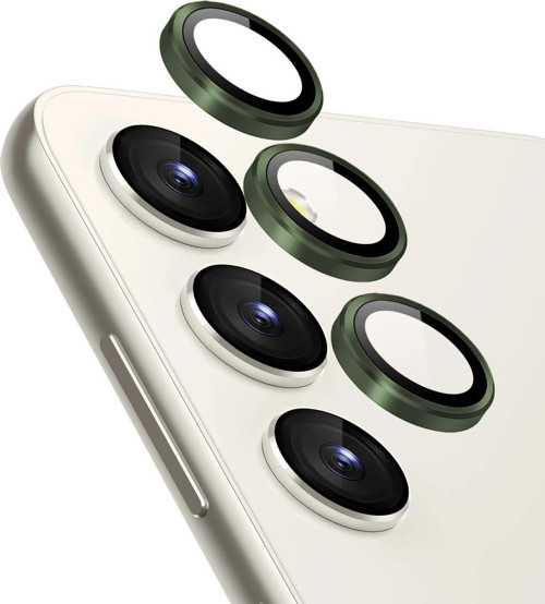 Samsung Galaxy S24 Tekli Kamera Lens Koruma Camı Koyu Yeşil