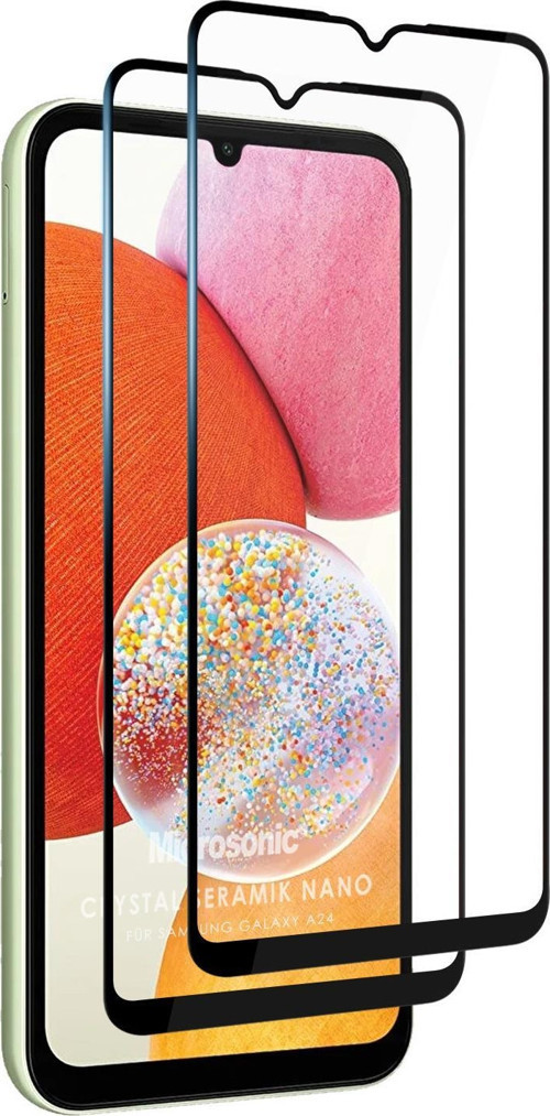 Samsung Galaxy A24 Crystal Seramik Nano Ekran Koruyucu Siyah (2 Adet)