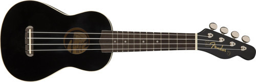 Venice Soprano Uke WN BLK