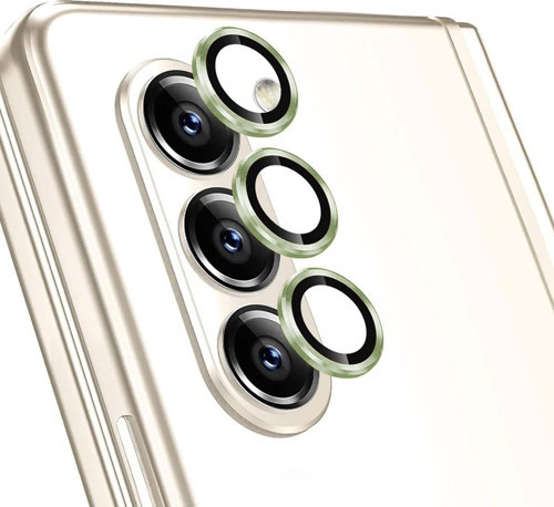 Samsung Galaxy Z Fold 5 Tekli Kamera Lens Koruma Camı Yeşil