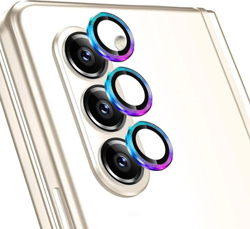 Samsung Galaxy Z Fold 5 Tekli Kamera Lens Koruma Camı Renkli