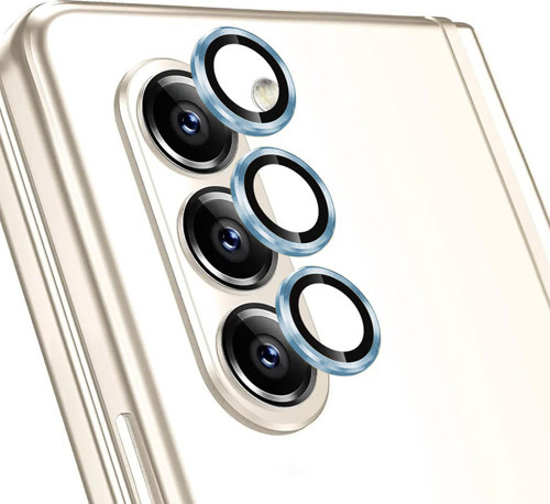 Samsung Galaxy Z Fold 5 Tekli Kamera Lens Koruma Camı Sierra Mavisi