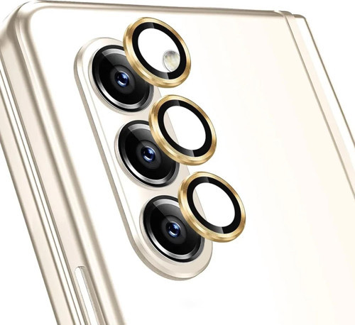 Samsung Galaxy Z Fold 5 Tekli Kamera Lens Koruma Camı Gold