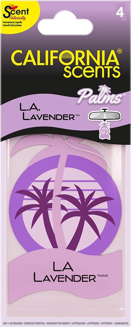 Palms LA Lavender Lavanta Çiçeği Parfümlü Asma Koku 4'lü Set