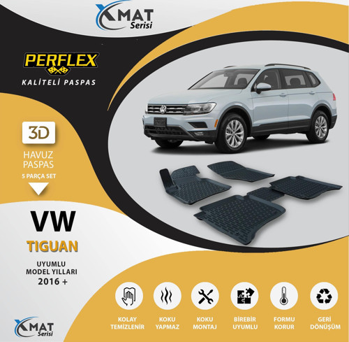 Paspas 3D Havuzlu X-Mat Tıguan 2016+
