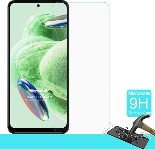 Xiaomi Redmi Note 12 Tempered Glass Cam Ekran Koruyucu